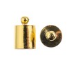 John Bead Must Have Findings Metal Gold 8x12mm Cord End Caps for Jewelry Making Findings, 10 Pieces - 2 of 2