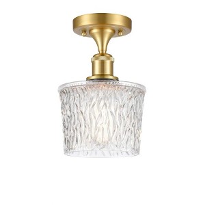 Niagra - 1 Light Semi-Flush Mount In Industrial Style-11 Inches Tall and 6.5 Inches Wide - 1 of 1