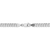 Black Bow Jewelry 4.75mm, 14k White Gold, Flat Beveled Curb Chain Bracelet - 3 of 4
