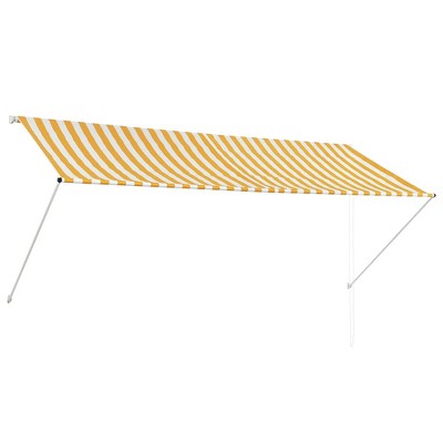 vidaXL Awning Yellow and White