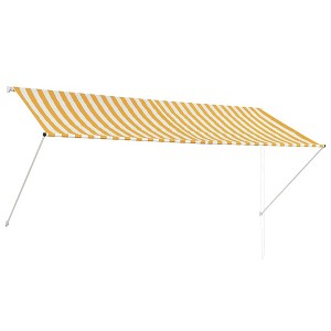 vidaXL Awning Yellow and White - 1 of 2