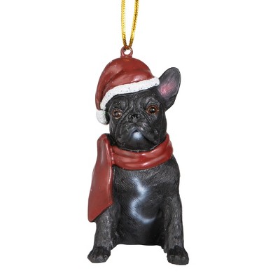 Design Toscano French Bulldog Holiday Dog Ornament Sculpture