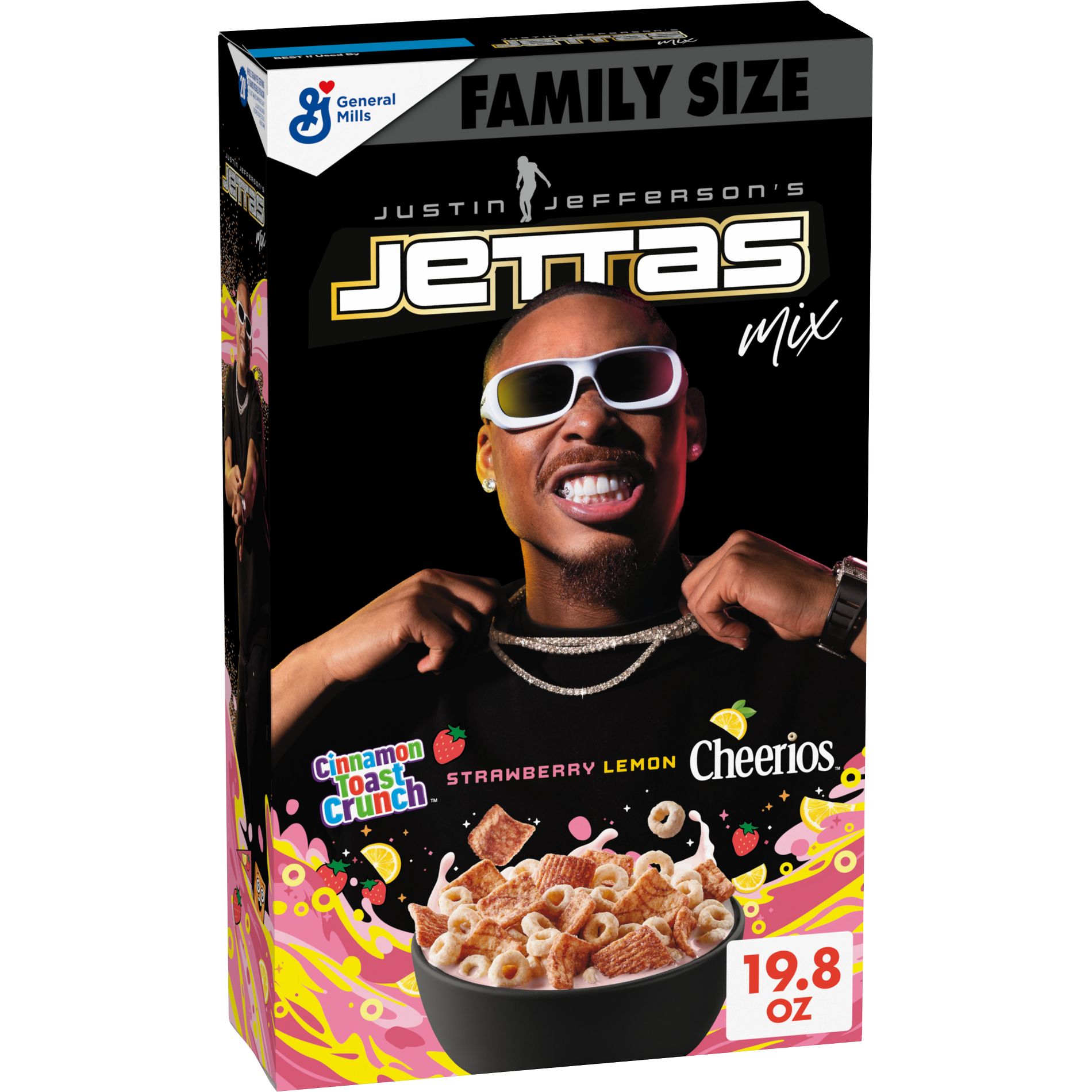 General Mills Justin Jefferson's Jettas Mix Family Size Breakfast Cereal - 19.8oz
