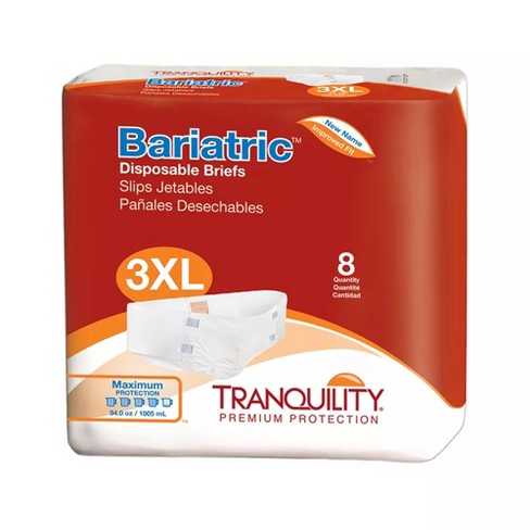 Tranquility Bariatric Disposable Briefs 4X-Large with  