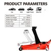 Floor Mounted Heavy-duty Steel Racing Jack with Dual Piston Rapid Lift Pump, Lifting Range 3.3 '' -19.7 '' - 3 of 4