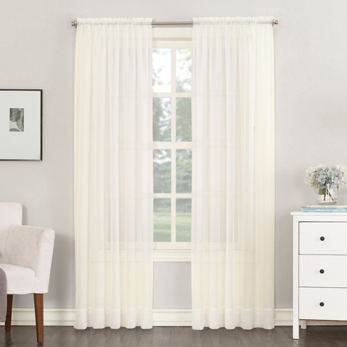 No 918 Emily Sheer Voile Rod Pocket Curtain Panel Target