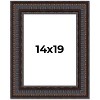 PosterPalooza | 3.5" Wide Ornate Brown Picture Frame - UV Acrylic, Foam Board Backing, Hanging Hardware - 2 of 4