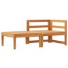 vidaXL Garden Lounge Set Cream White Solid Acacia Wood Medium Durable - 4 of 4