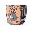 Vintiquewise Vintage Decorative Metal Barrel Shaped Tabletop Countertop Wine Cork Holder - 4 of 4