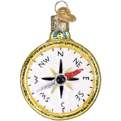 Old World Christmas Blown Glass Ornament for Christmas Tree, Compass