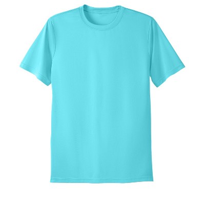 Kingsize Men's Big & Tall Moisture Wicking Short-sleeve Crewneck Tee - 7xl,  Blue : Target