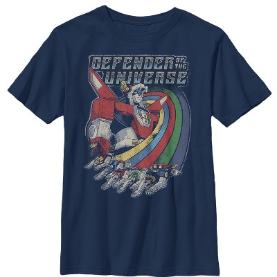 Boy's Voltron: Defender of the Universe Retro Rainbow Lions T-Shirt