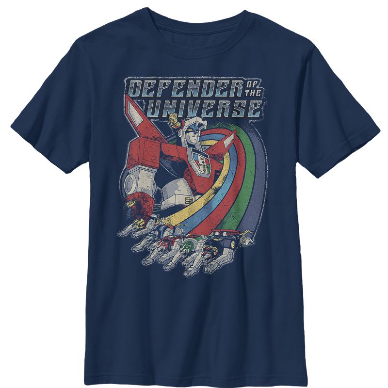 Boy's Voltron: Defender of the Universe Retro Rainbow Lions T-Shirt, 1 of 4