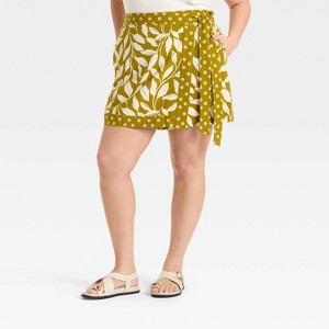 Women's Mini Wrap Skort - Ava & Viv™ - 1 of 3