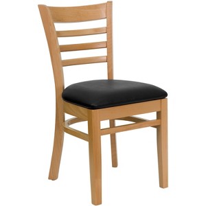 Flash Furniture Ladder Back Wooden Restaurant Chair - 1 of 4