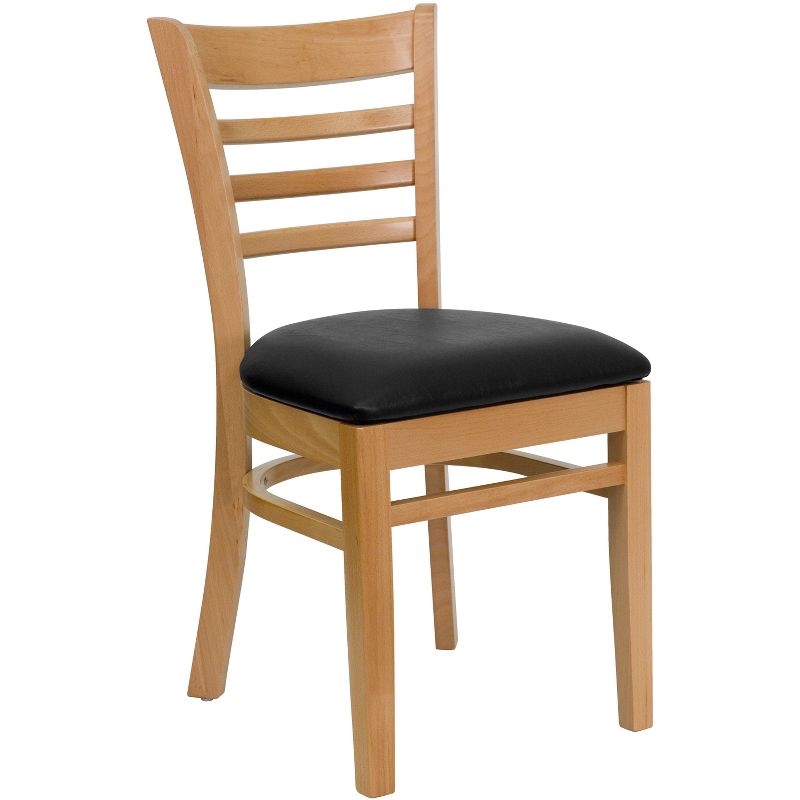 Flash Furniture Ladder Back Wooden Restaurant Chair, 1 of 12