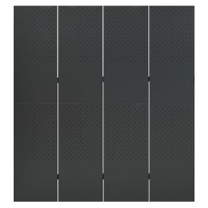 vidaXL Room Divider Freestanding Privacy Screen for Room Separation Steel - Anthracite 63" x 70.9" - 1 of 4