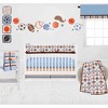Bacati - Mod Sports Blue Crib or Toddler Bed Skirt - 3 of 4