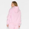 Women's Oversized Bubble Hem Hooded Sweatshirt - Wild Fable™ - 3 of 3