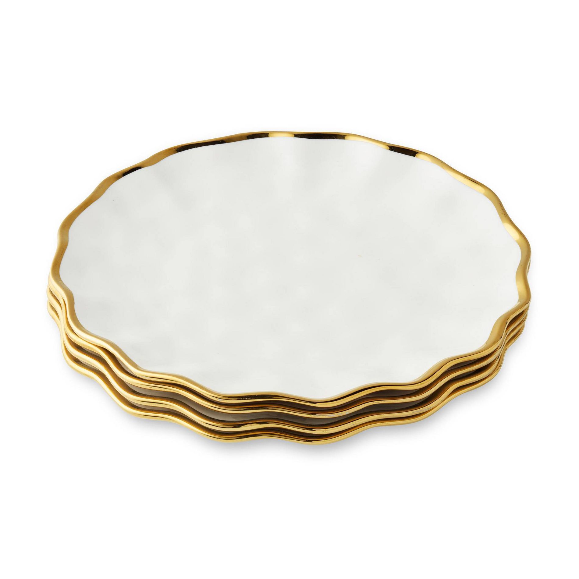 Certified International (Set of 4) 11" Regency Dinner Plates Gold