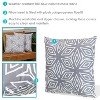 Sunnydaze Indoor/Outdoor Weather-Resistant Polyester Lumbar Decorative Pillow with Zipper Closure - 2pk - 2 of 4