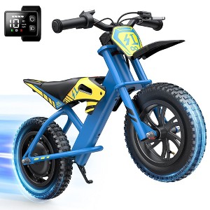 MASTGOAL Electric Dirt Bike for Kids, 150W Motor,10km/h Electric Motorcycle Beginners Friendly for Kids Teens -Blue - 1 of 4