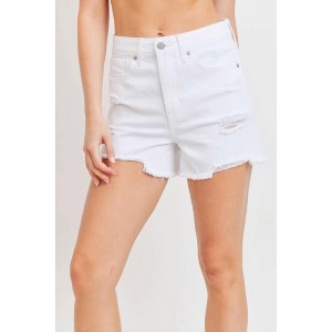Women's High Rise Distressed Denim Short - JBD. - 1 of 1