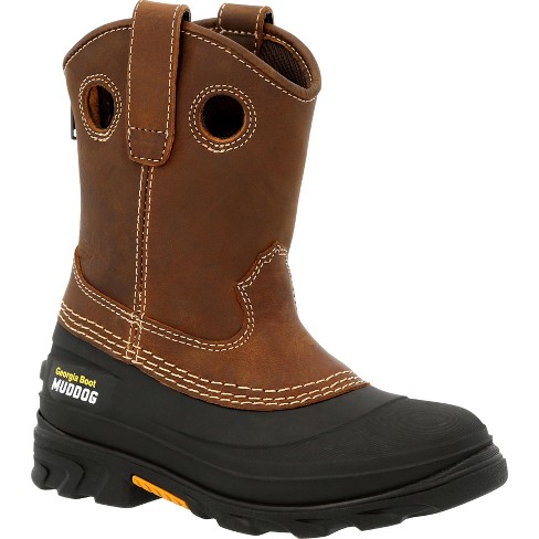 Kid size store steel toe boots