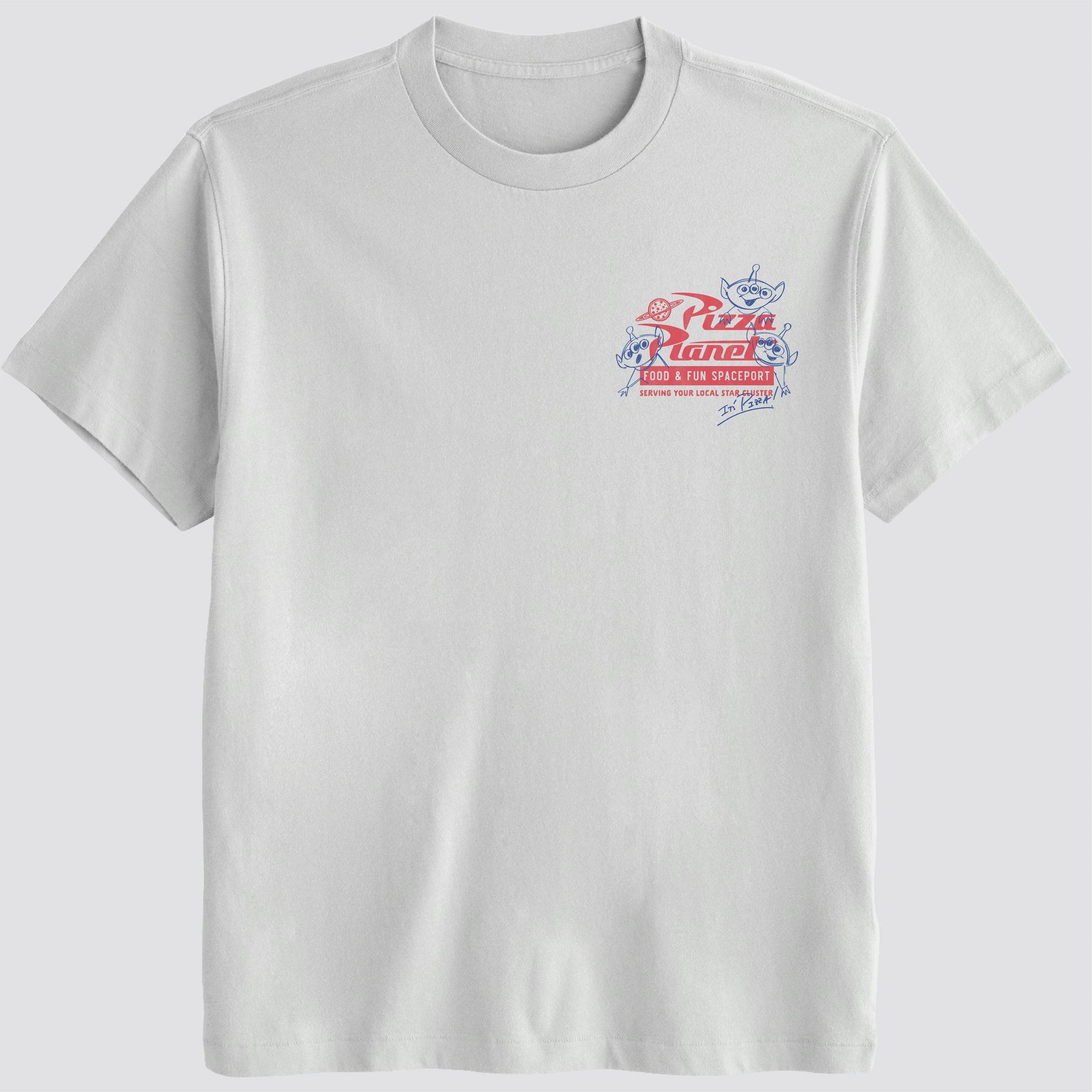 Men's Toy Story Pizza Planet Ticket Graphic T-shirt - White