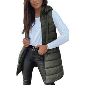Imily Bela Oversized Hooded Puffer Vest Long Sleeveless Quilted Winter Outerwear for Women - 1 of 4
