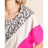 Women's Leopard & Color Block Top - BiBi - 2 of 2