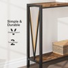 2-Tier Console Table, with Storage Narrow Sofa Table with V Design, 43" Industrial Console Table for Hallway Entryway Living Room - 4 of 4