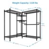 VIPEK Classic L6 Heavy Duty Clothes Rack L Shape Clothing Rack 5-Tier Wire Garment Rack Freestanding Closet, Max Load 850LBS - 3 of 4