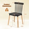 Costway Set of 4 Windsor Dining Chairs Dining Chairs w/ Spindle Backs & Curved Seats - 3 of 4