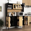 Bella Depot 59" H Buffet Cabinet with Storage Door and Power Outlet - 3 of 4