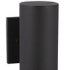 Minka Lavery Modern Outdoor Wall Light Fixture Black 12 1/2" Gold Shade Interior for Post Exterior Deck House Porch Yard Patio - 2 of 3