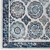 Modway Entourage Odile Transitional Distressed Vintage Floral Moroccan Trellis 5x8 Area Rug, Ivory and Blue - 2 of 4