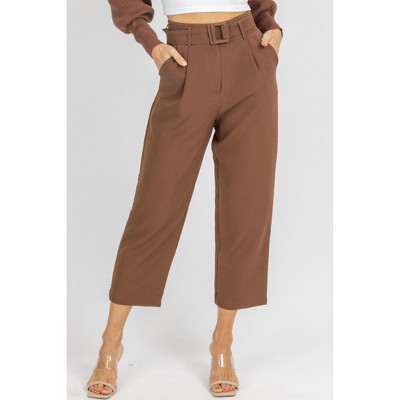 Women's BELTED STRAIGHT LEG TROUSERS - Idem Ditto
