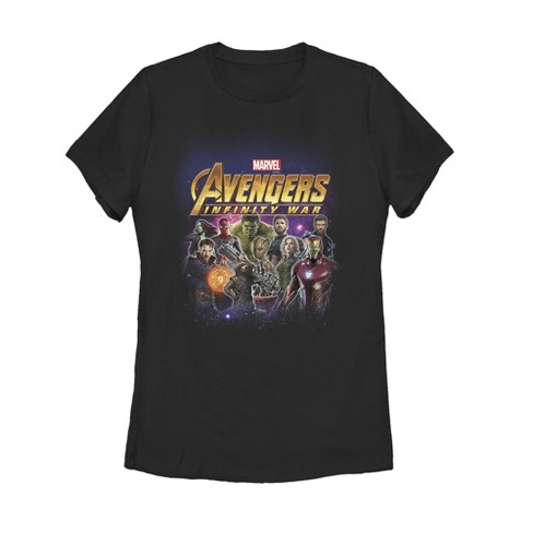 Women's Marvel Avengers: Infinity War Character Shot T-shirt - Black ...