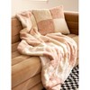 Shiraleah Check Faux Fur Throw Blanket - 3 of 4