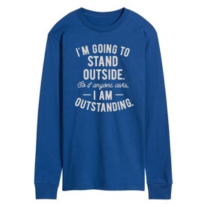 Men's - Instant Message - Stand Outside Outstanding Long Sleeve Graphic T-Shirt - 1 of 4