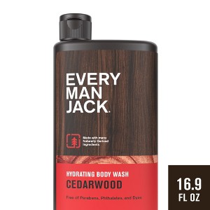 Every Man Jack Cedarwood Hydrating Men's Body Wash - 16.9 fl oz - 1 of 4