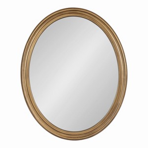 Kate and Laurel Mansell Oval Framed Wall Mirror, 24x30, Gold - 1 of 4