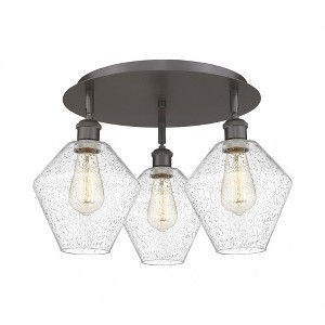 Cindyrella - 3 Light Flush Mount In Industrial Style-11 Inches Tall and 19.75 Inches Wide - 1 of 1