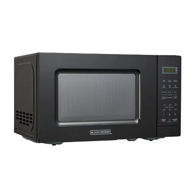 Black And Decker 0.7 Cu Ft Led Digital Microwave Oven With Child Safety  Lock : Target