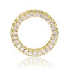 Gold Plated Clear Cubic Zirconia Band Ring, A Timeless Classic Featuring Brilliant Clear Stones in a Sleek Gold Setting, Perfect for Everyday Elegance - 3 of 3