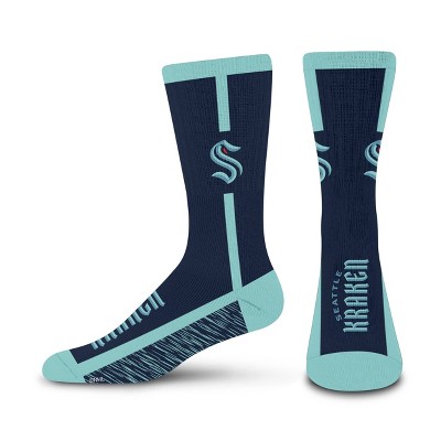 NHL Seattle Kraken Rise Up Crew Socks - Large