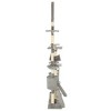 vidaXL Cat Tree Grey Particle board, Plush, Sisal Rope Large Cat Tree - 3 of 4