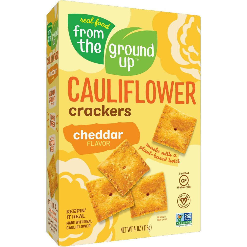 UPC 810571030050 product image for Real Food From the Ground Up Cauliflower Crackers - Cheddar - 4oz | upcitemdb.com