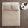Sapphtopaz 3 Pcs Reversible Comforter Set with Square Check Pattern Bedding Set Quilt Set 1 Quilt, 2 Pillow Shams, Machine Washable - 4 of 4